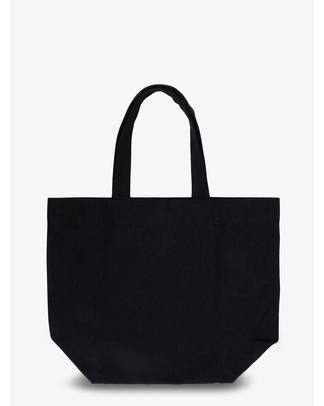 Rick Owens Black Canvas Handbag With Front Logo for men