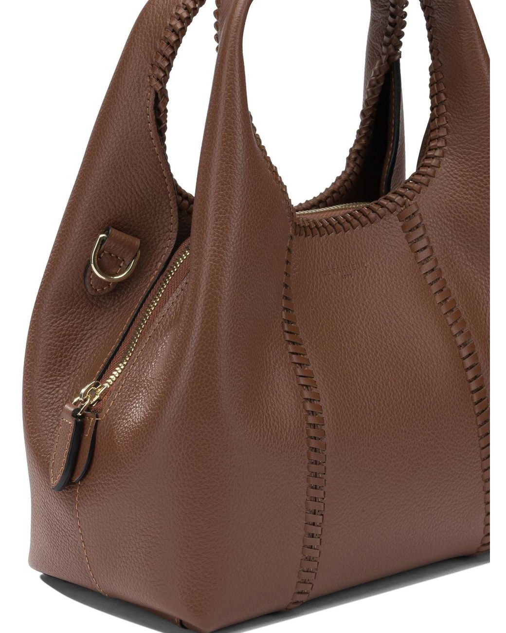 Le Tanneur Brown Calf Leather Crossbody Bag