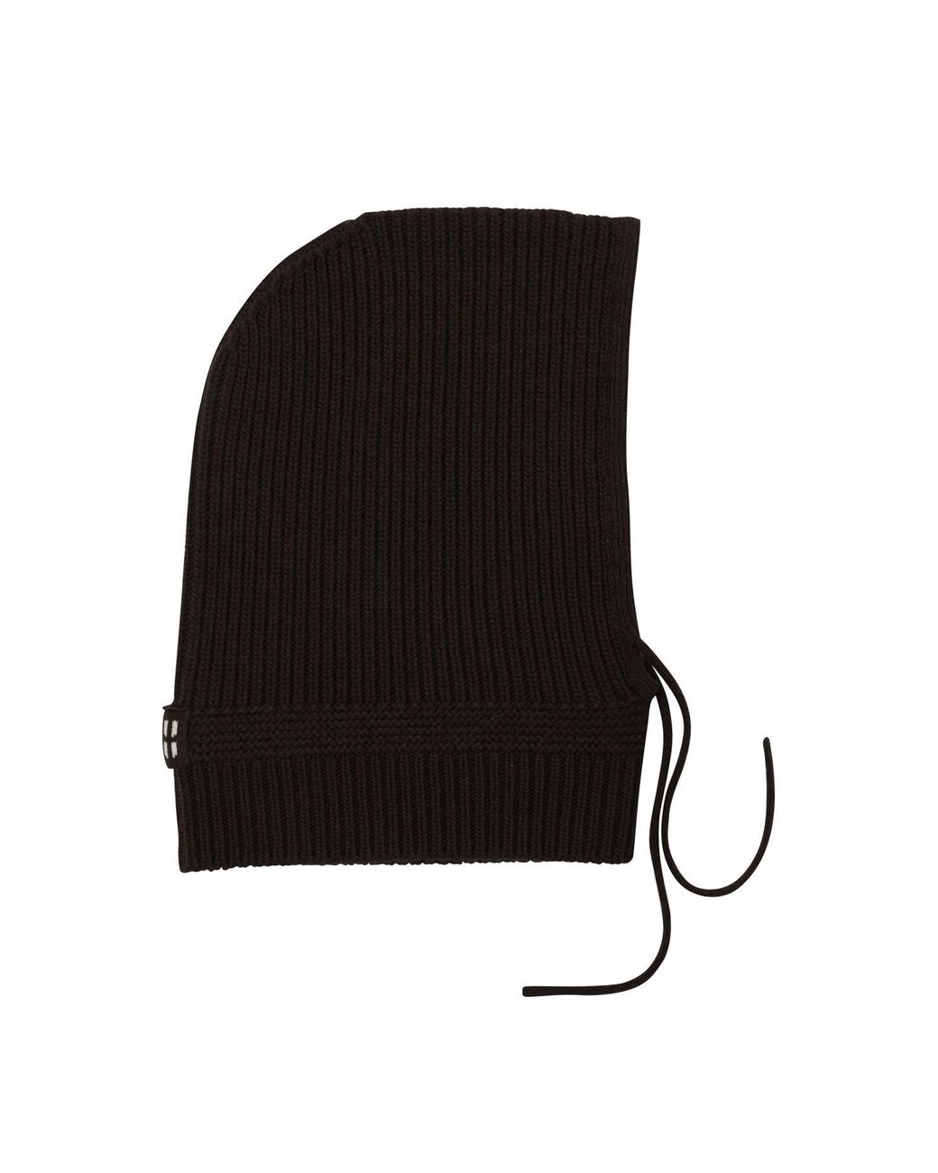 Miu Miu Black Wool Hat With Logo