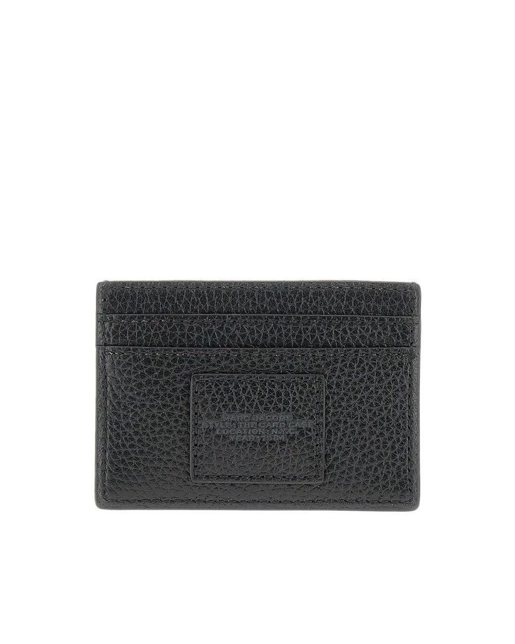 Marc Jacobs Black Grain Leather Cardholder
