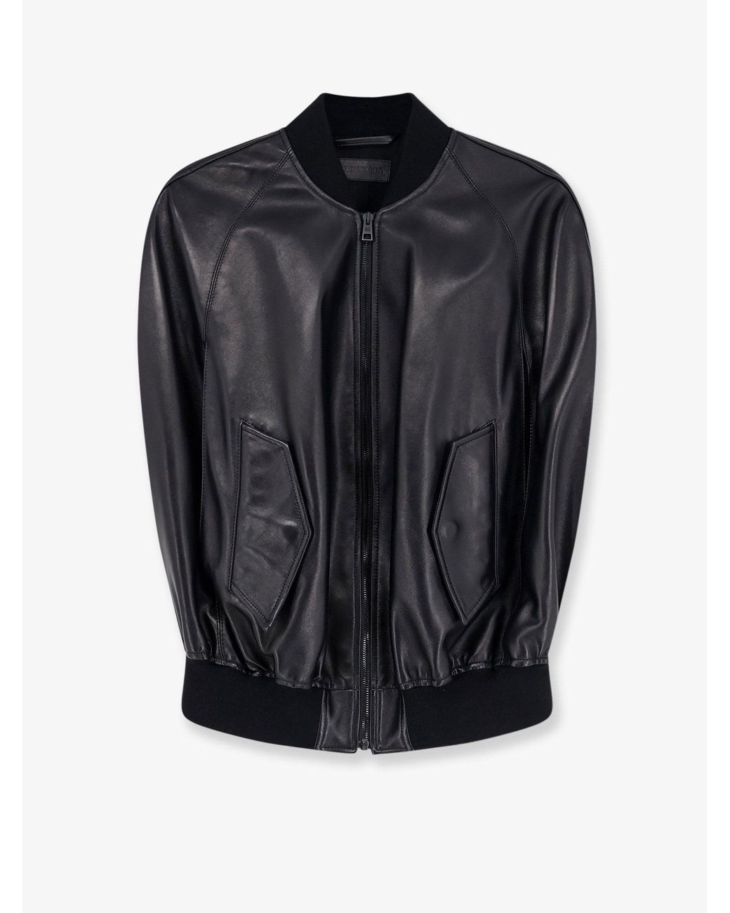 Balenciaga Black Sleeveless Leather Jacket