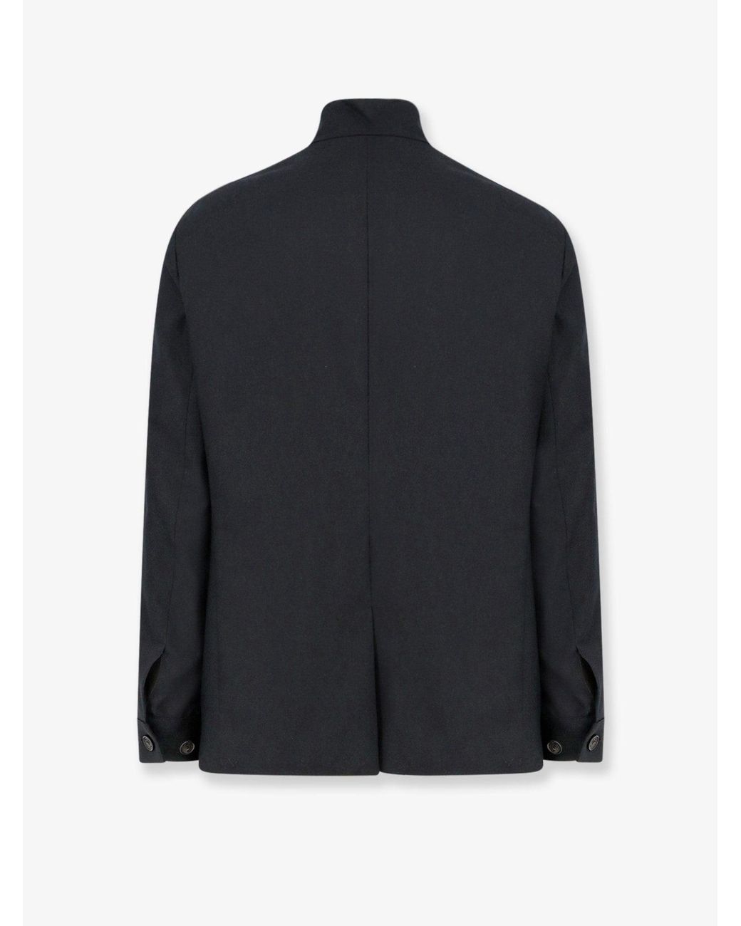 Hevò Black Casalvecchio Wool Blend Jacket for men