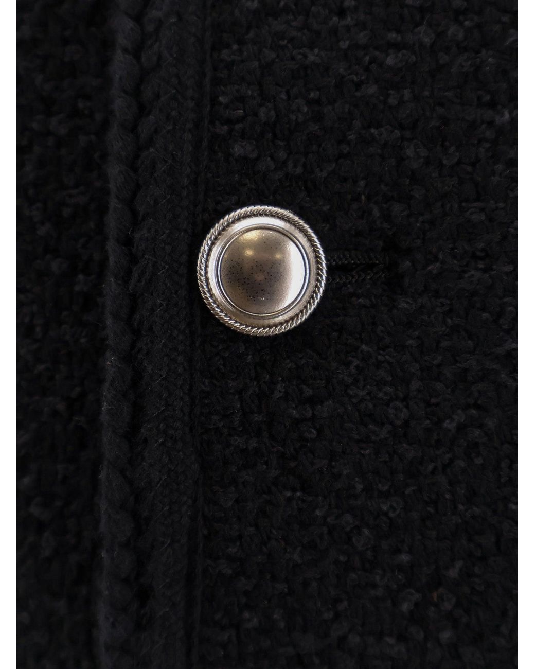 DUNST Blue Bouclé Tweed Blazer