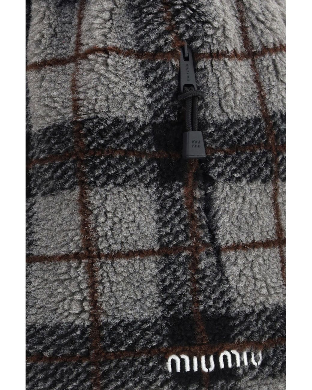 Miu Miu Black Check Mini Skirt
