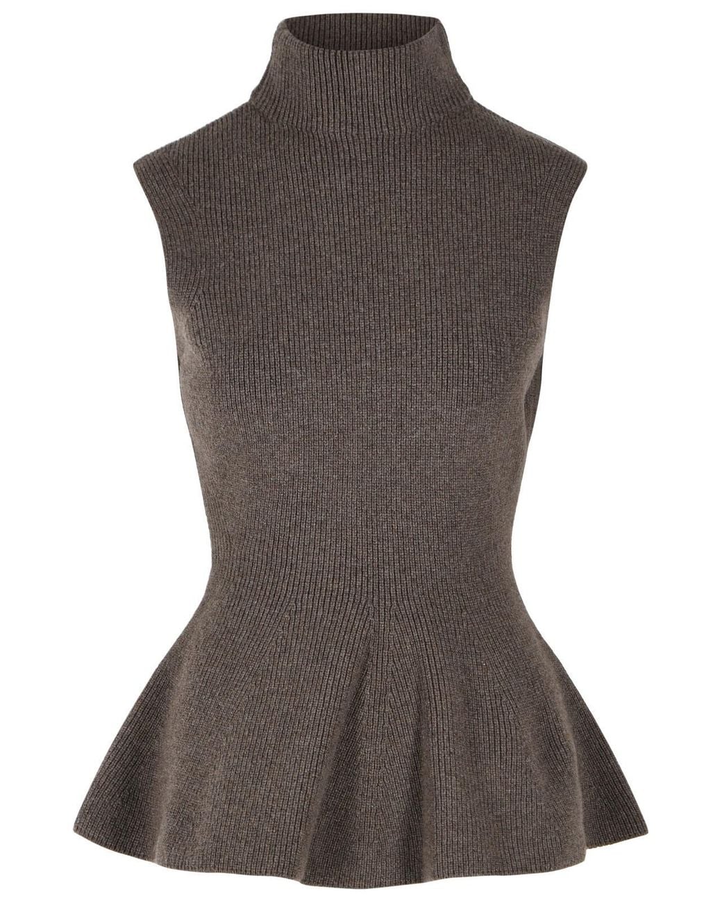 Rohe Brown 'Sculptural' Wool And Cashmere Blend Vest