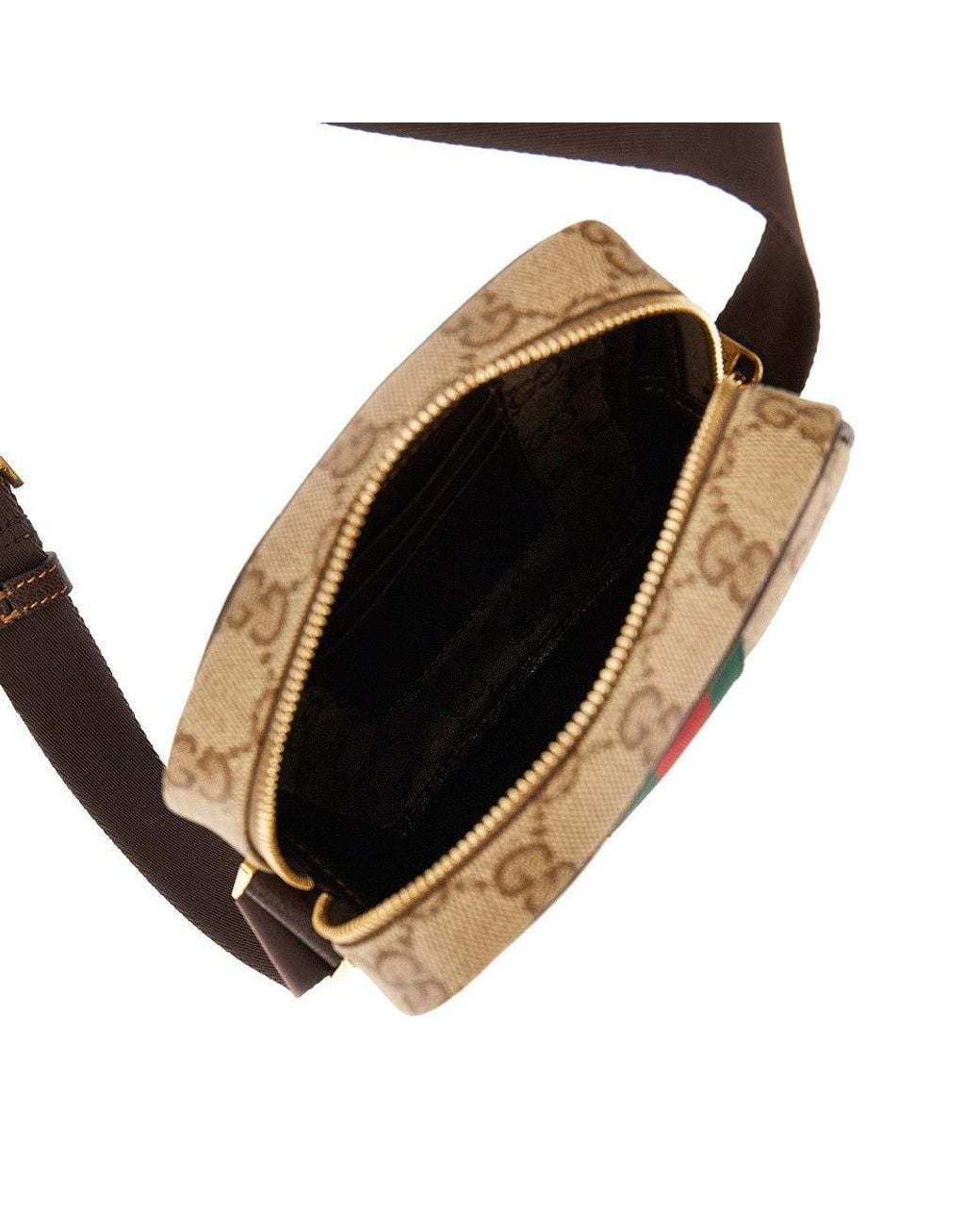 Gucci Metallic Gg Supreme Crossbody Mini Bag for men