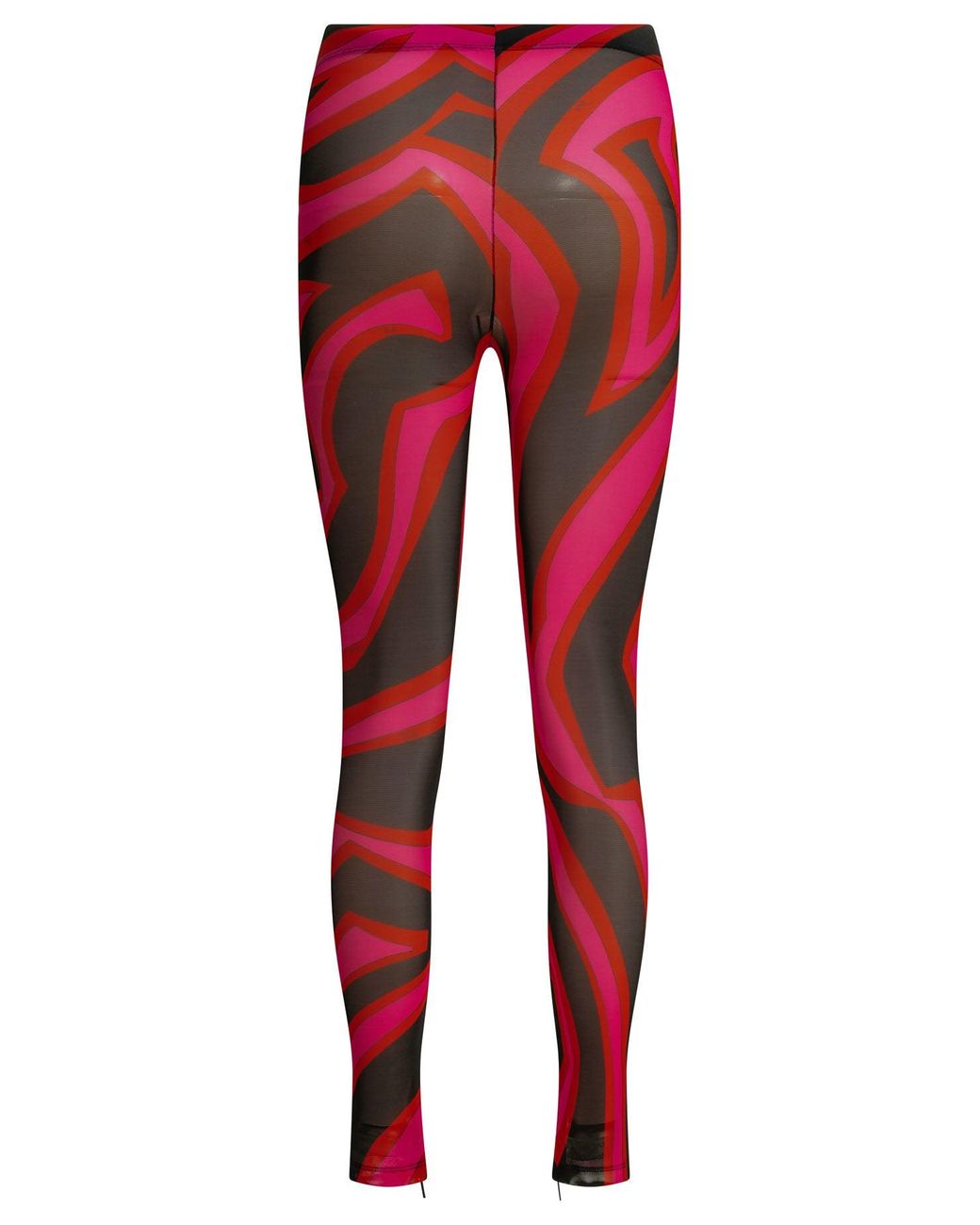 Emilio Pucci Red Marmo Polyamide Elastan Legging