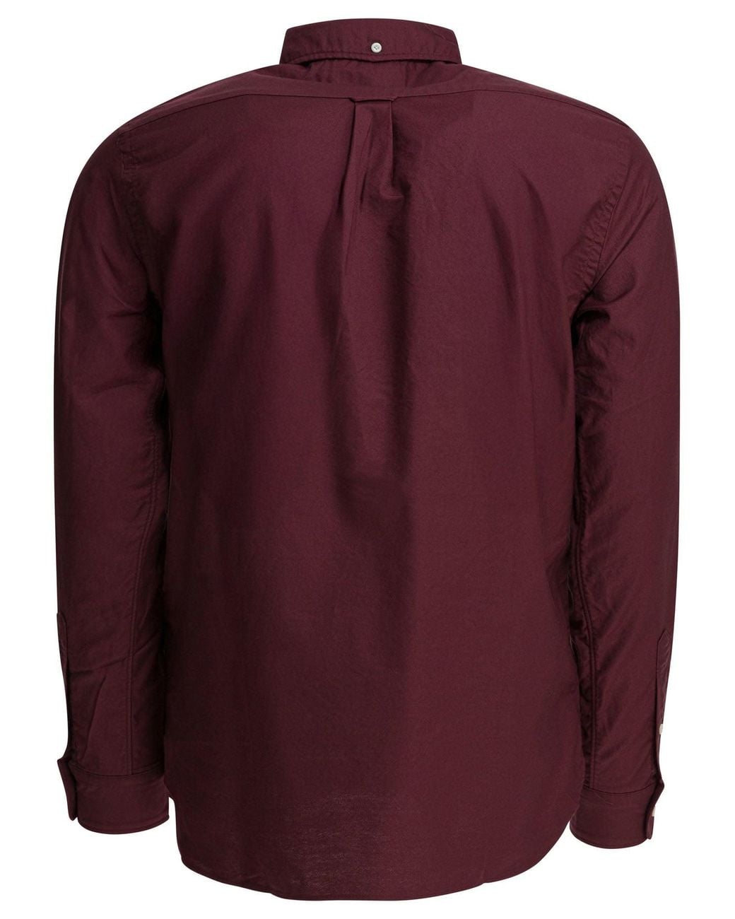 Beams Plus Purple Bordeaux Oxford Shirt for men