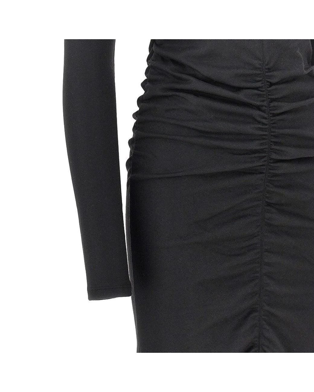 Isabel Marant Black Dylin Jersey Midi Dress