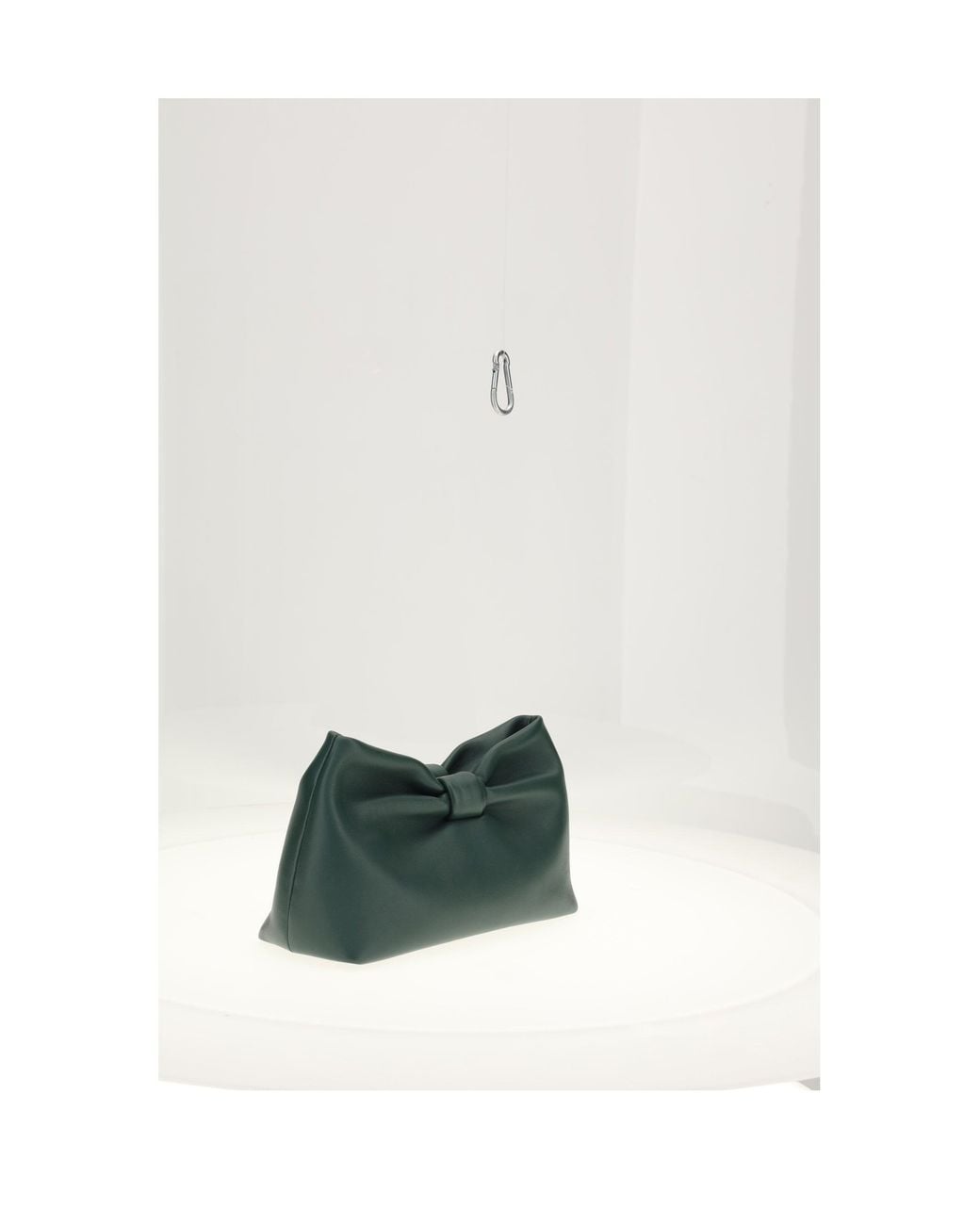 Dior White Evergreen Lambskin Clutch Bag