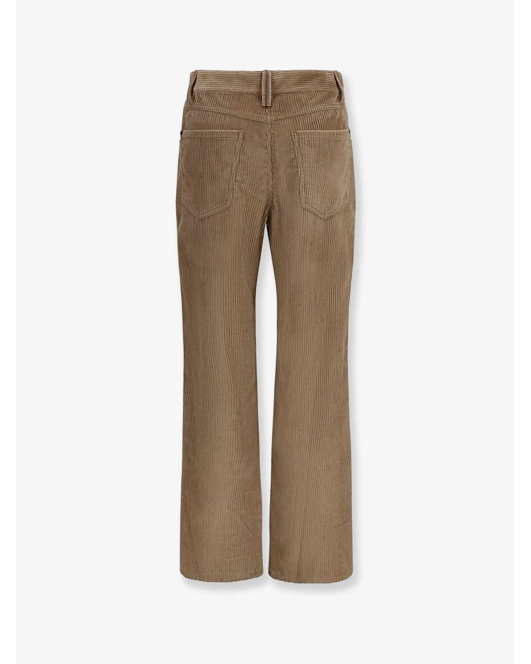 Brunello Cucinelli Natural Corduroy Trousers