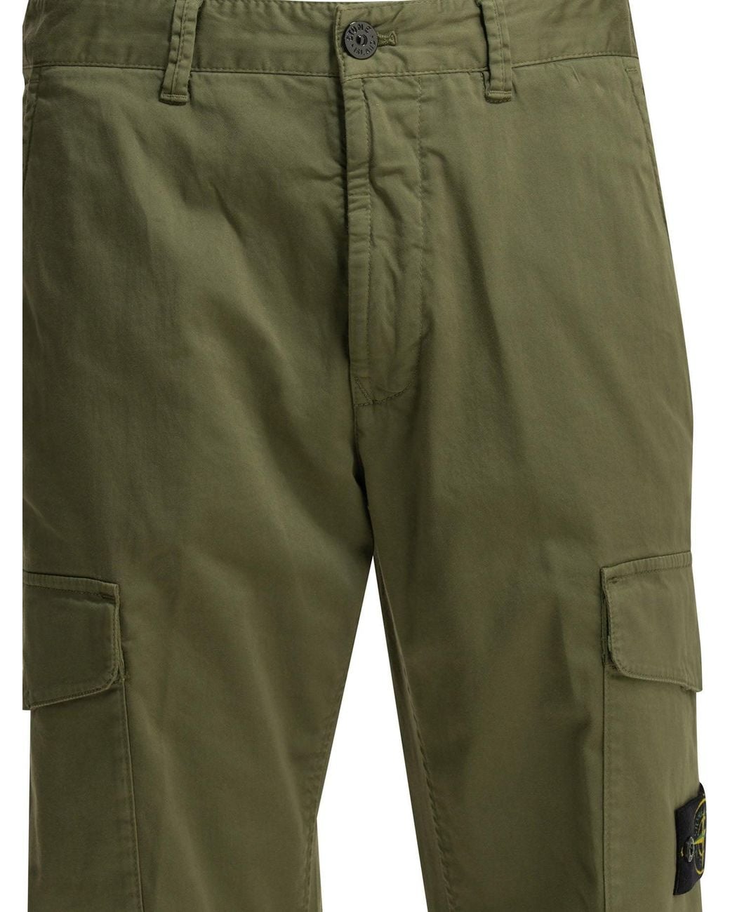 Stone Island Green Cargo Pants for men