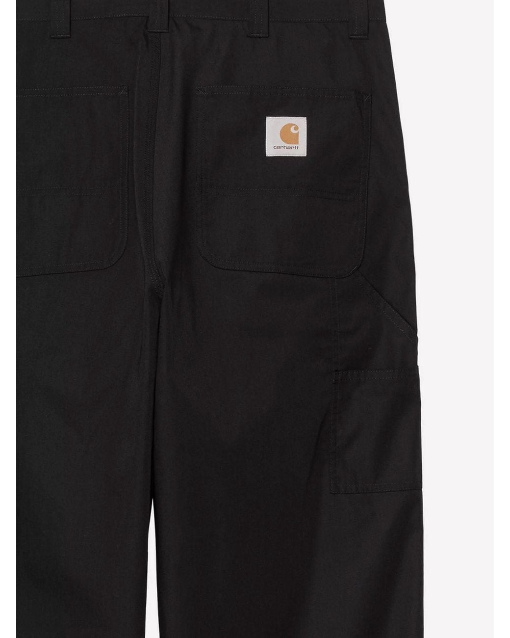 Carhartt Black Postal Single Knee Cotton Blend Trousers for men