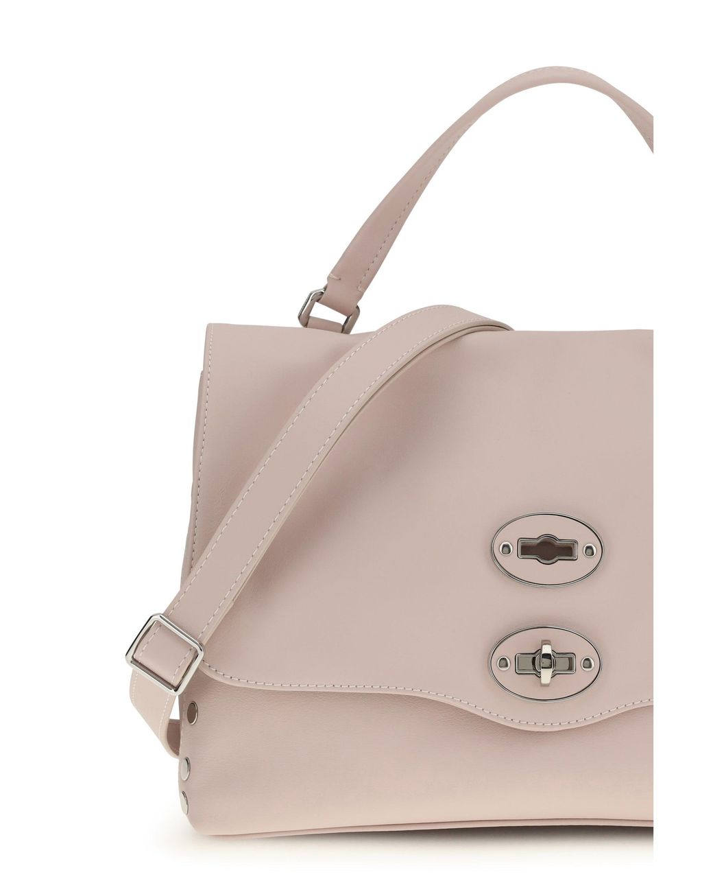 Zanellato Pink Postina Saeta Shoulder Bag Ostrica