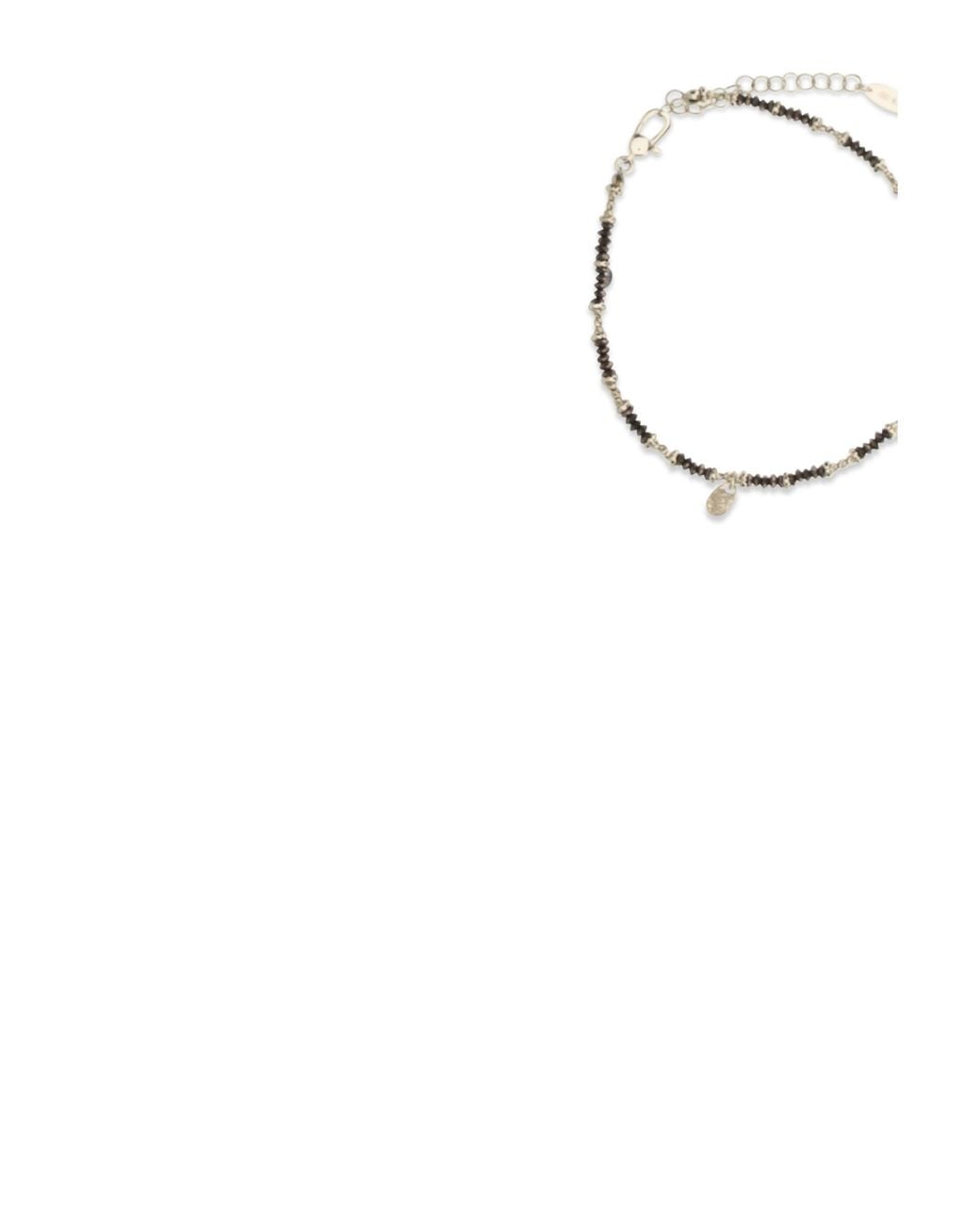 Brunello Cucinelli Metallic Hematite & Anklet