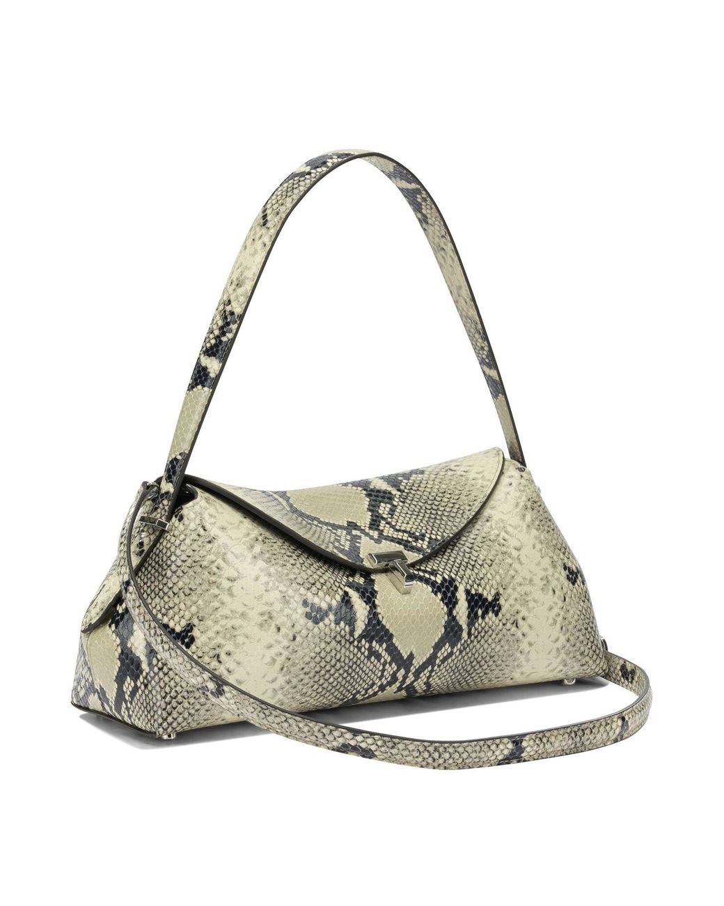 Totême Metallic "T-Lock" Medium Shoulder Bag