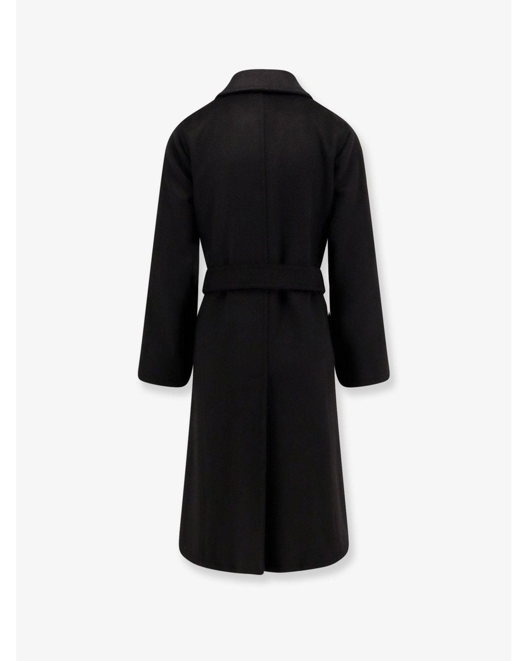 Max Mara Black Manuela Camel Coat