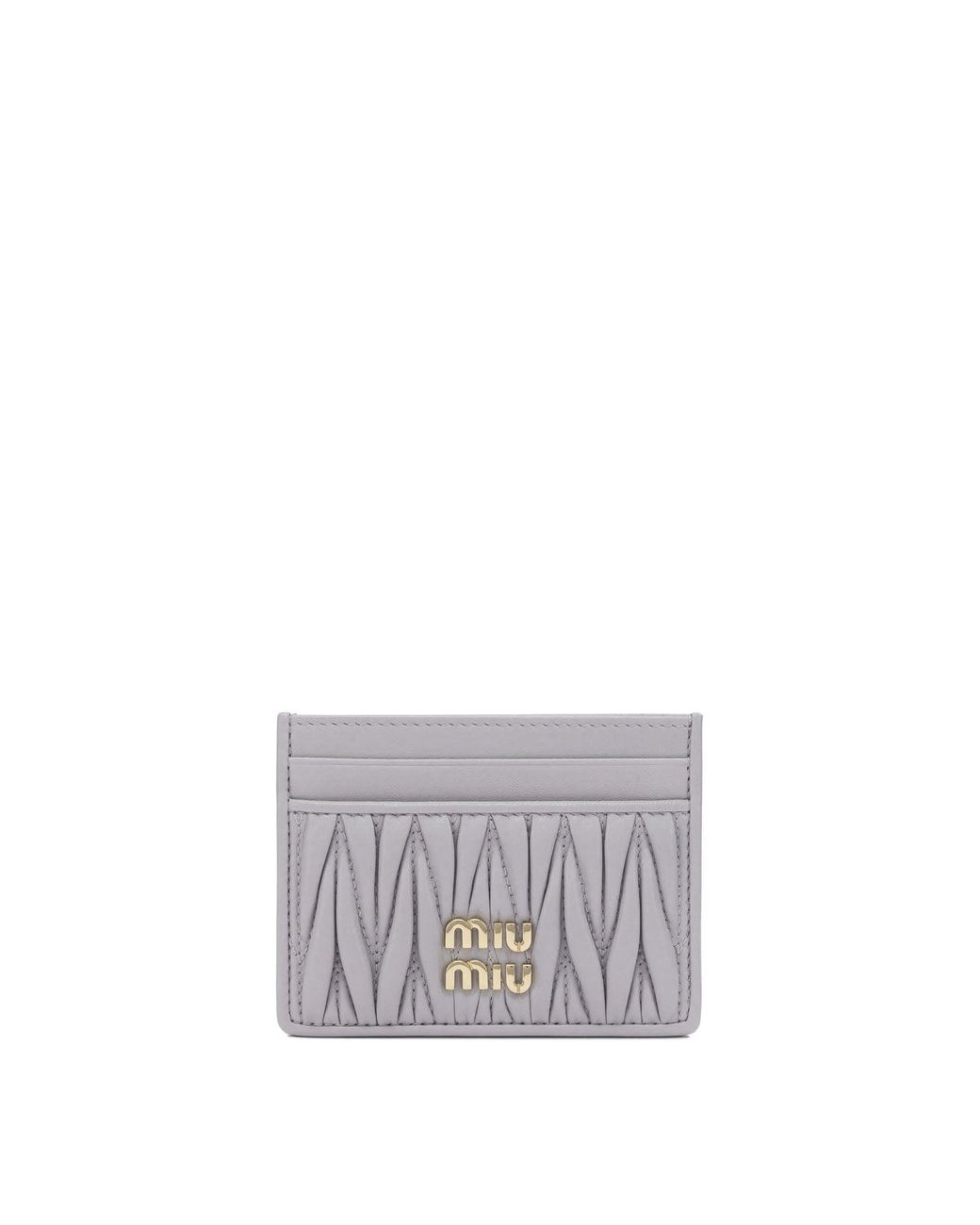 Miu Miu White Lamb Leather Wallets & Card Holders