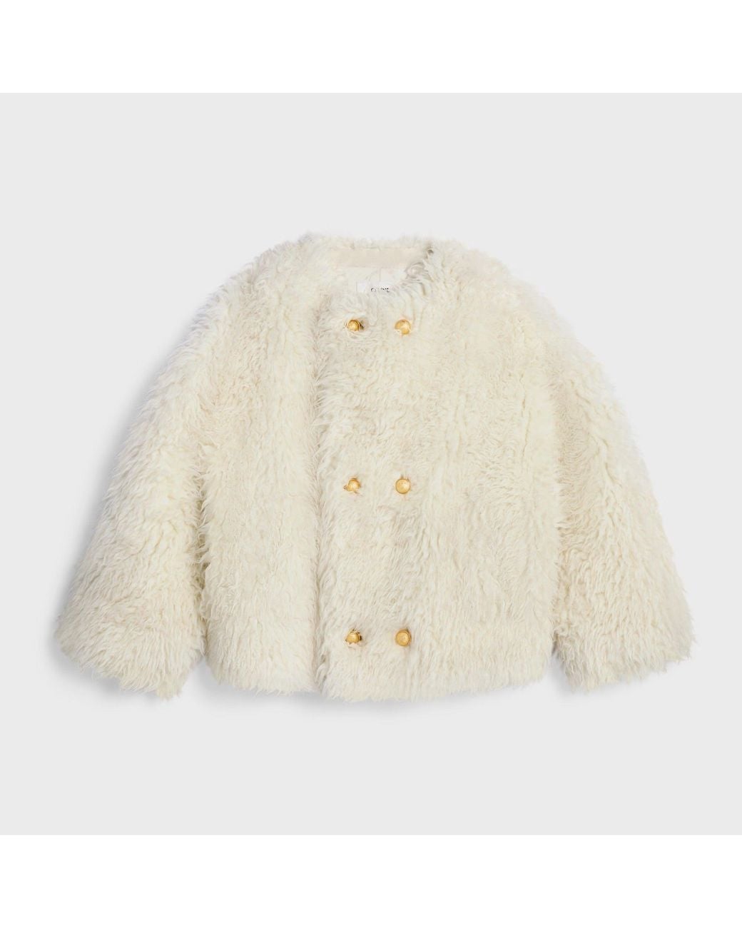 Céline Natural Virgin Wool Coat