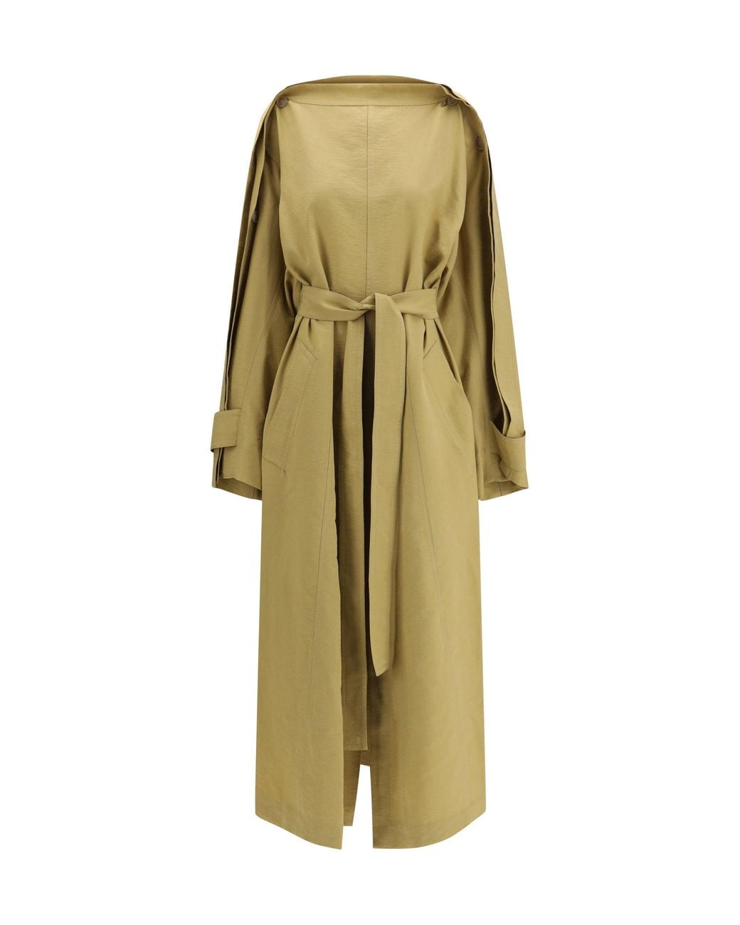 Petar Petrov Green Trench Coat Dress