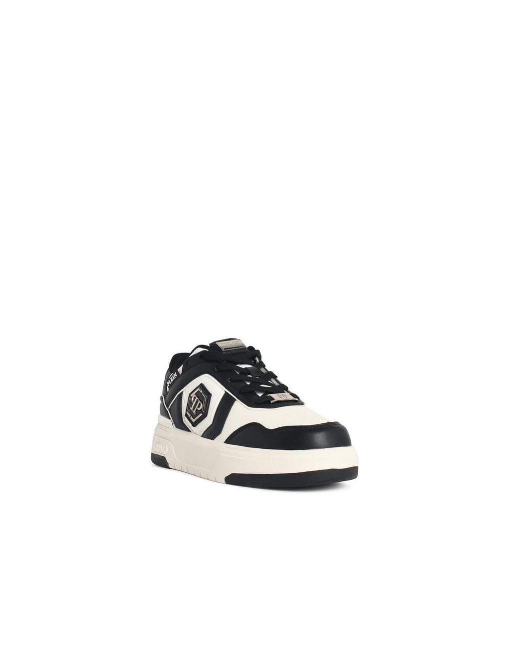 Philipp Plein White 'Sk8 R' And Fabric Blend Sneakers for men