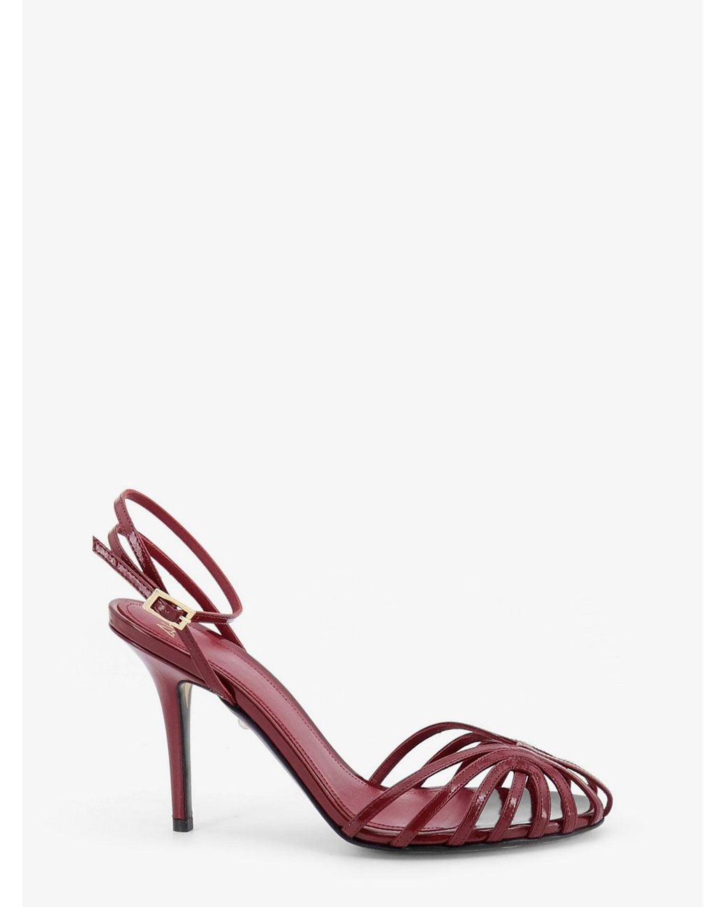 ALEVI Pink Blake 95 Patent Leather Sandals
