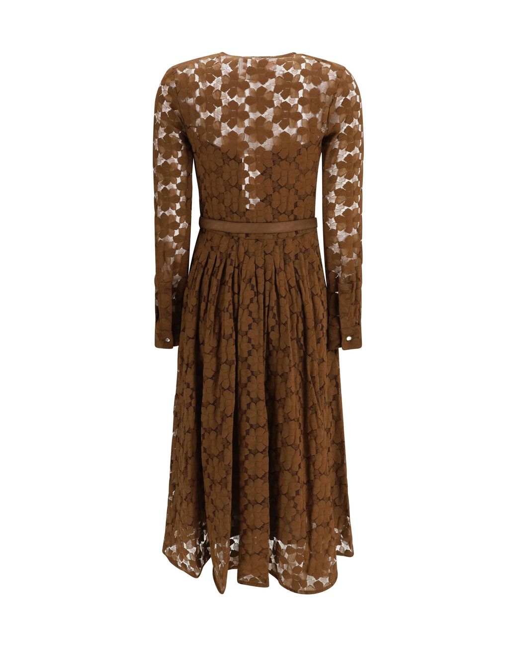 Max Mara Brown Agrume Midi Dress