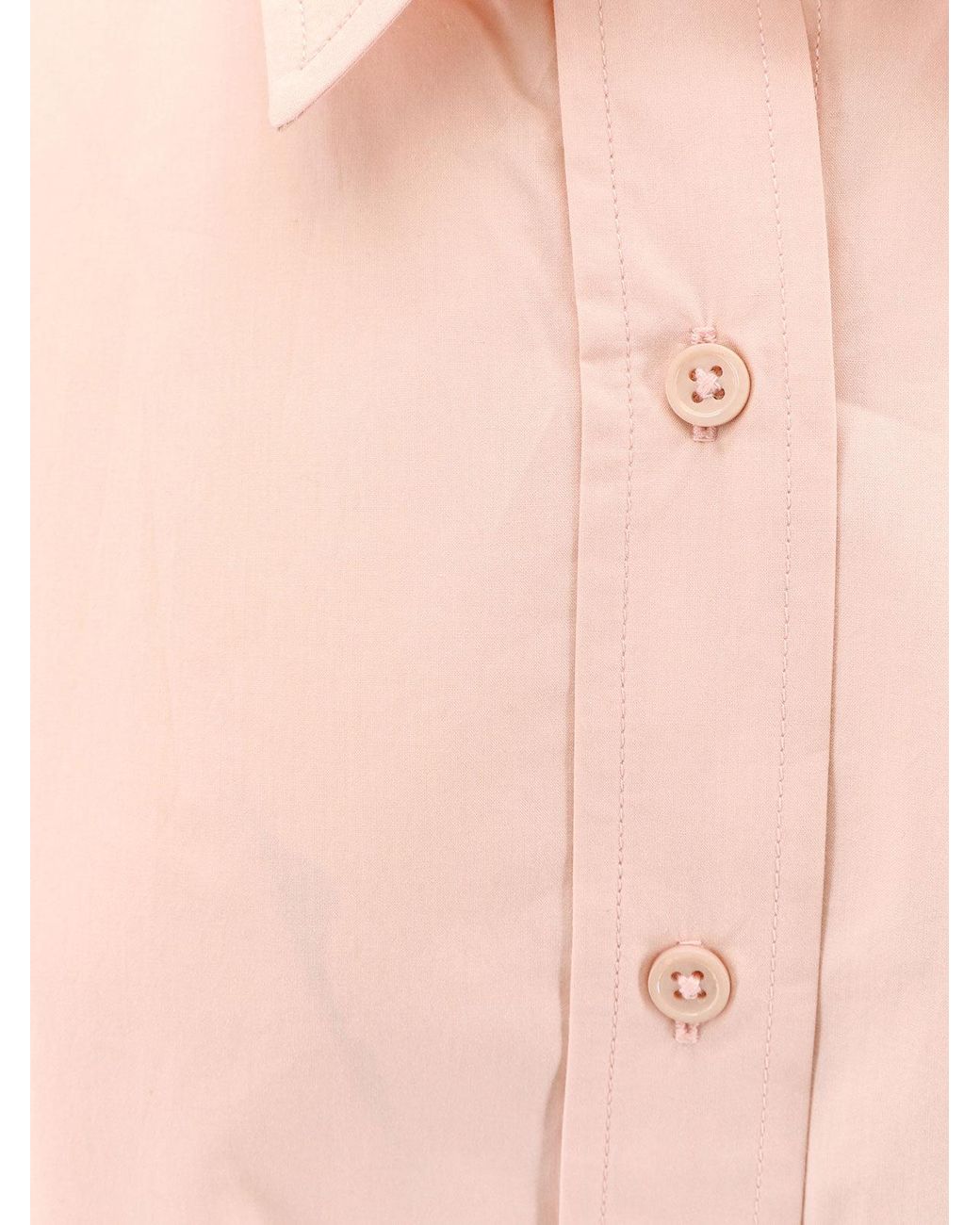Frankie Shop Pink Arlen Cotton Shirt