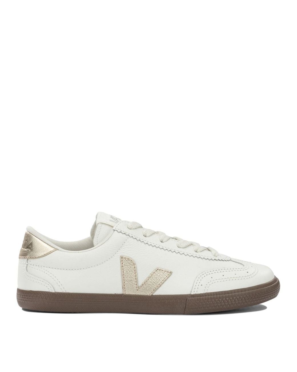 Veja White Volley Low-Top Sneakers