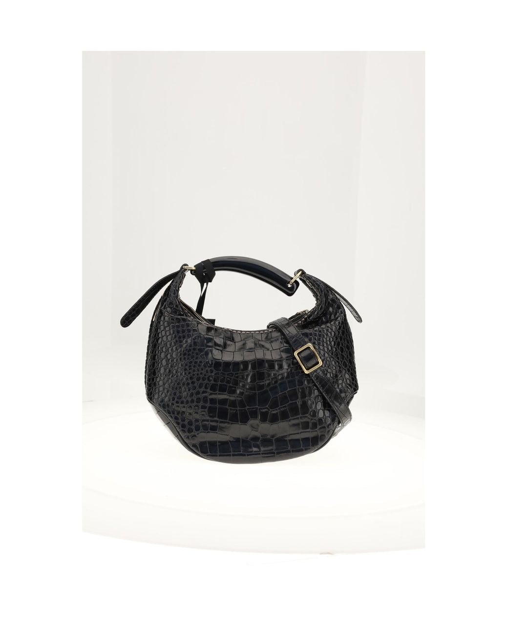 VISONA Black Bengala Shoulder Bag Nero