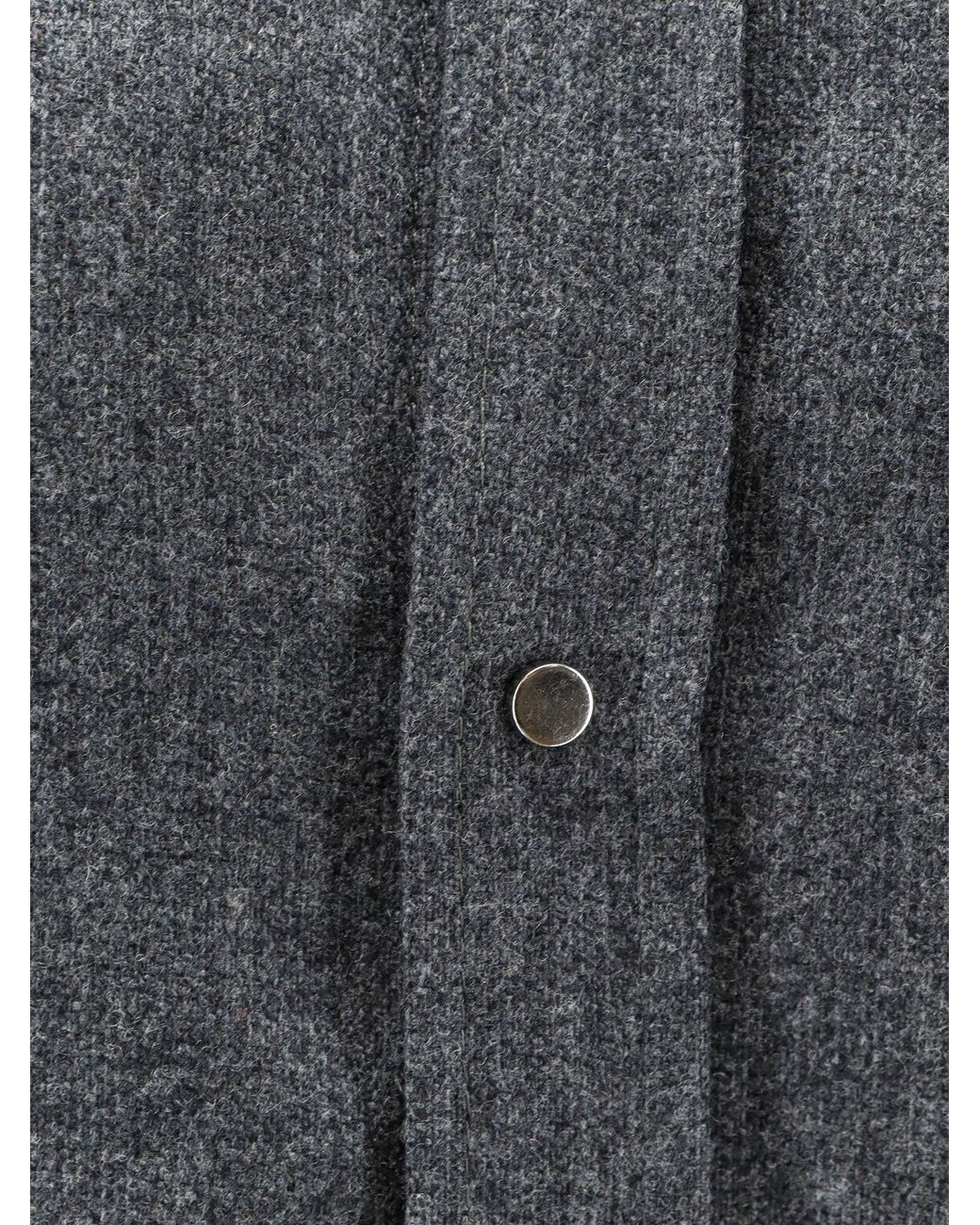 Nude Gray Wool Blend Shirt