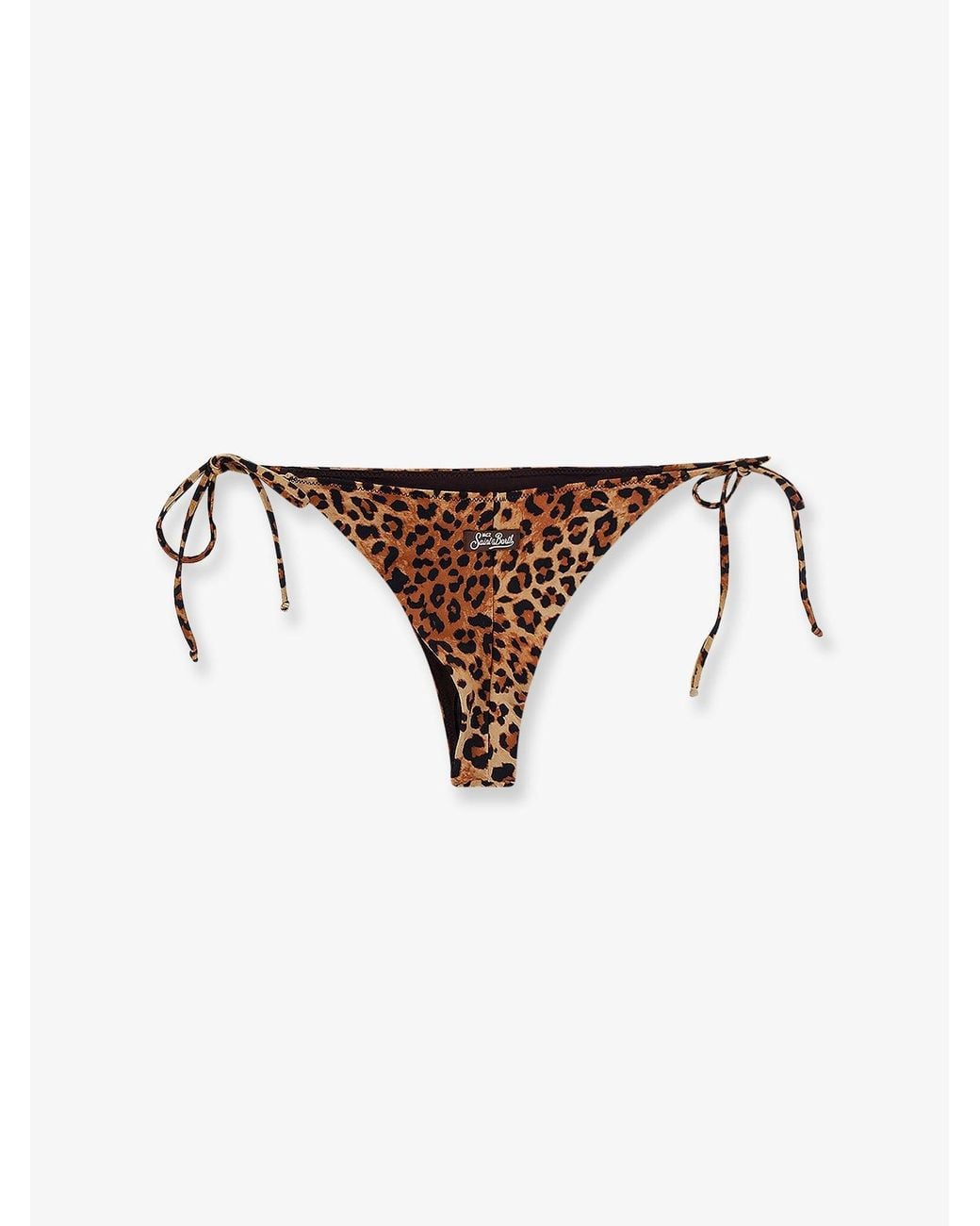 Mc2 Saint Barth Natural Nylon Bikini Bottoms Print