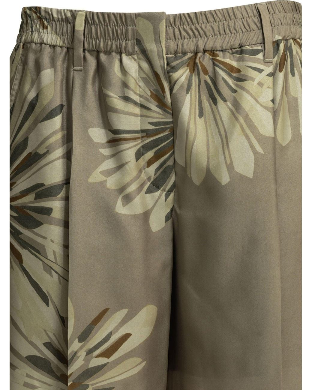Brunello Cucinelli Green Bloom Tailored Pants