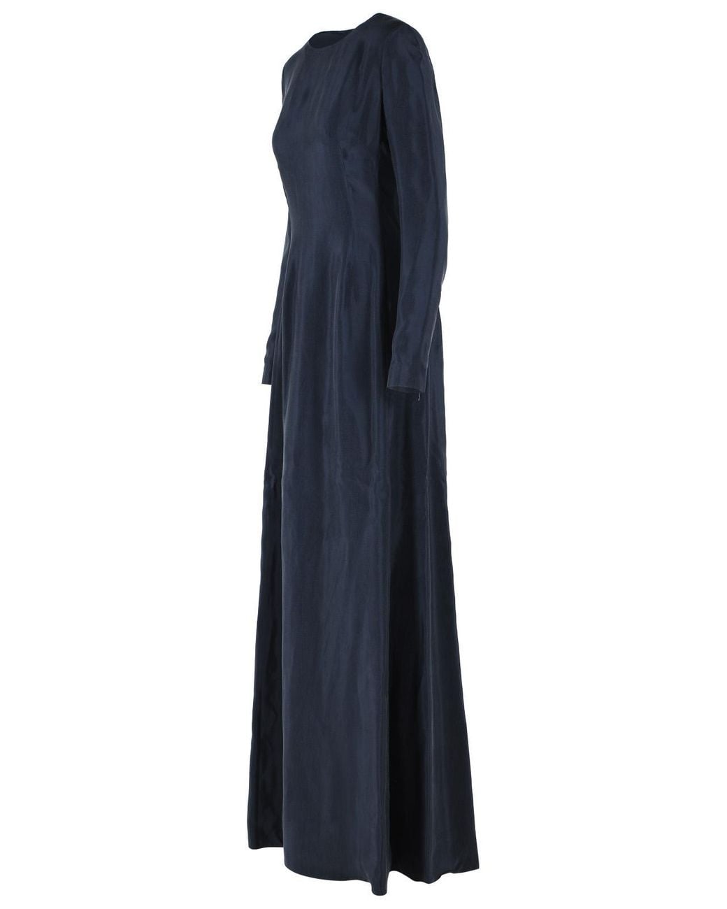 Maison Margiela Blue Cupro Maxi Dress