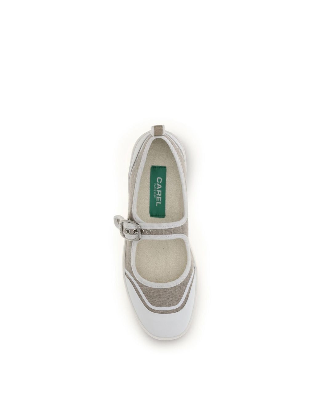 CAREL PARIS White Canvas Sport Ballerinas