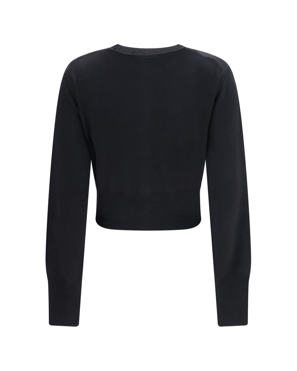 Vivienne Westwood Black Bea Cropped Wool Cardigan
