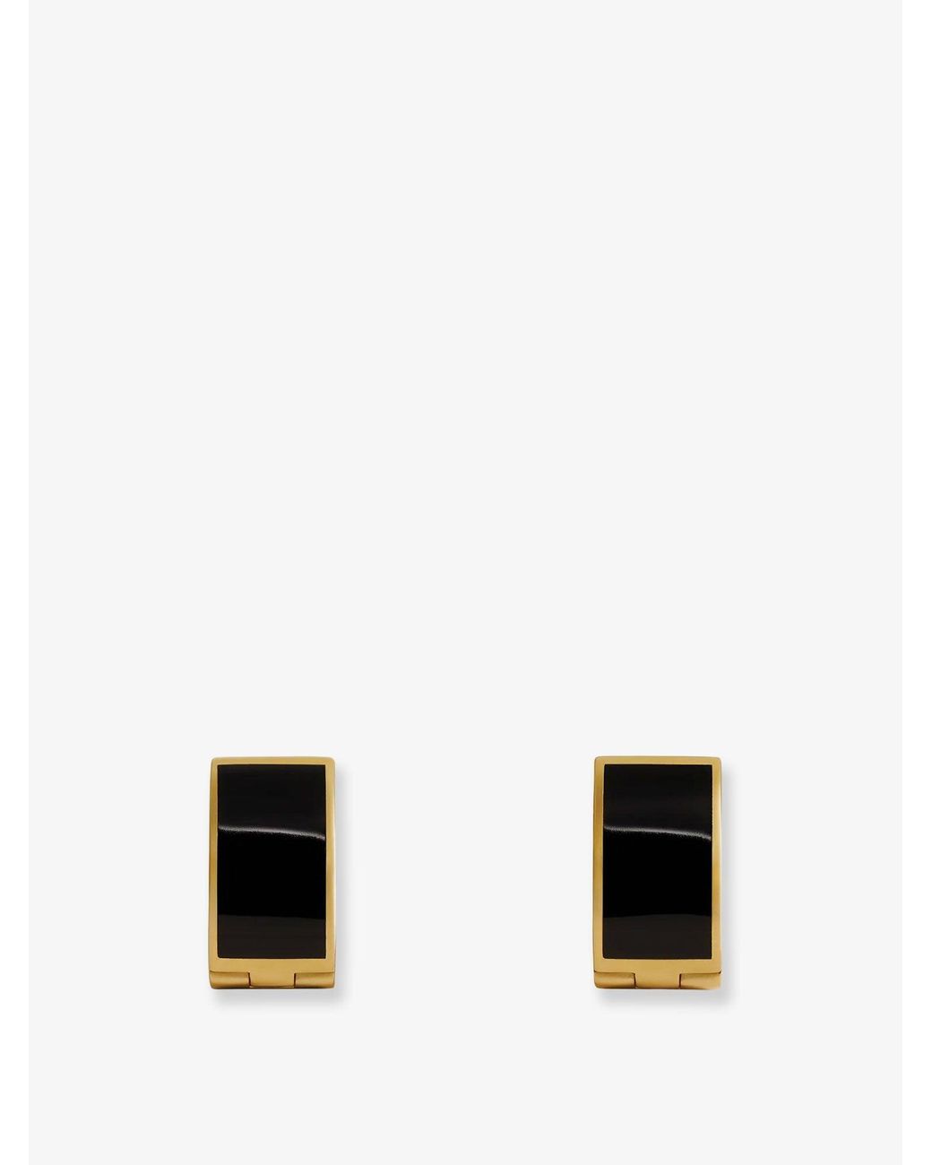 Totême White Signature Brass Earrings