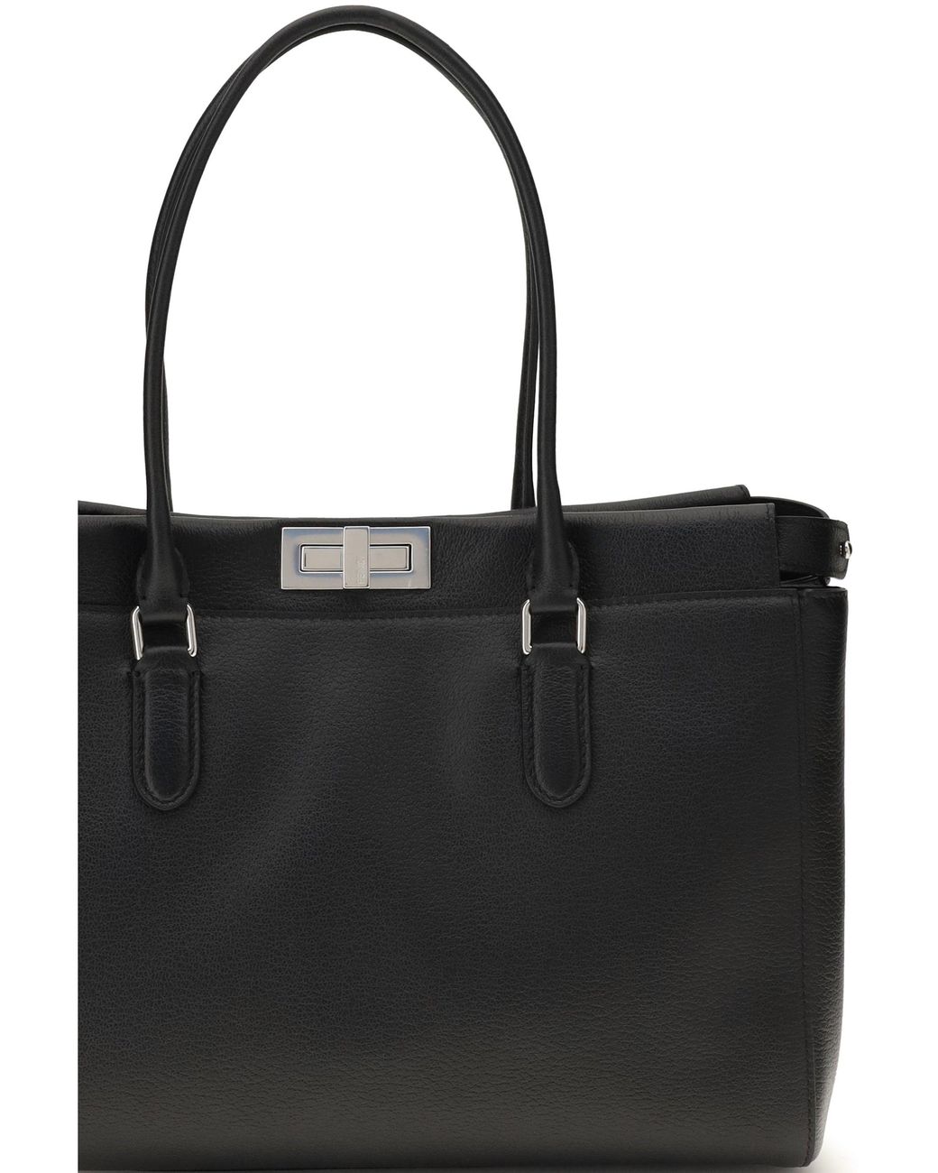 Fendi Black Peekaboo Small Tote Bag