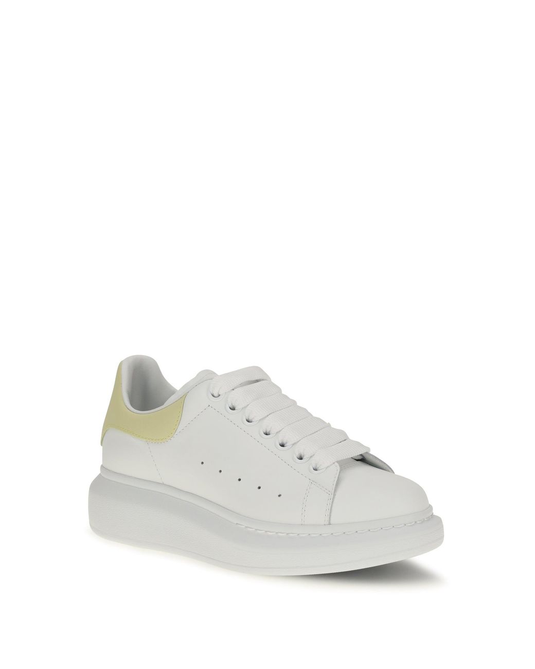 McQueen White Oversize Leather Sneakers