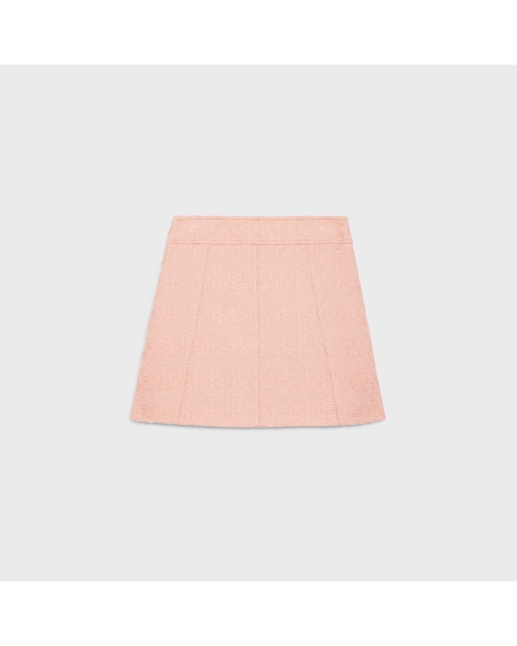 Céline Pink Trapeze Mini Skirt