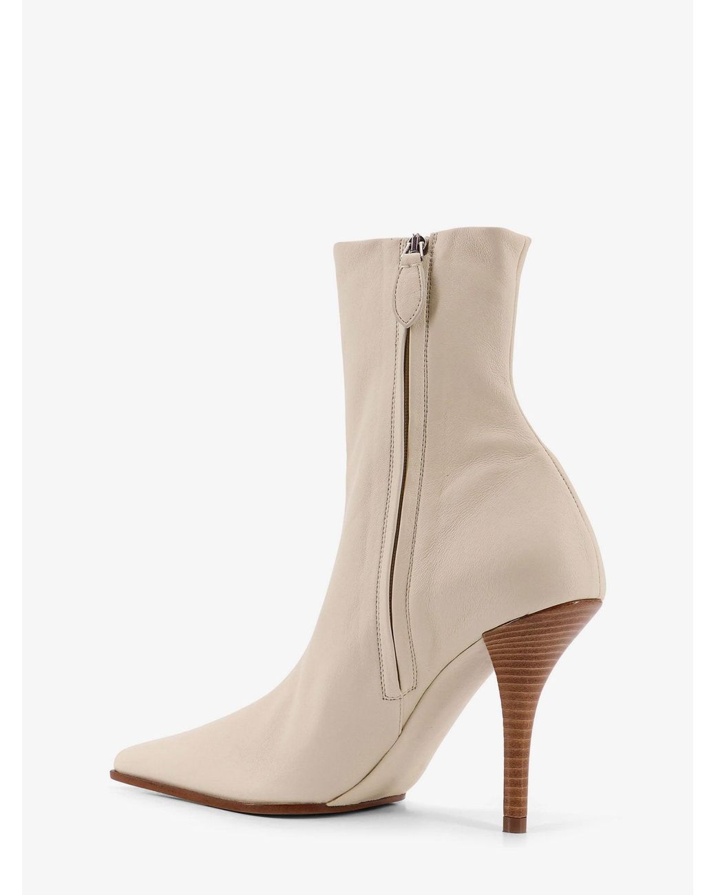 Alaïa White Leather Boots