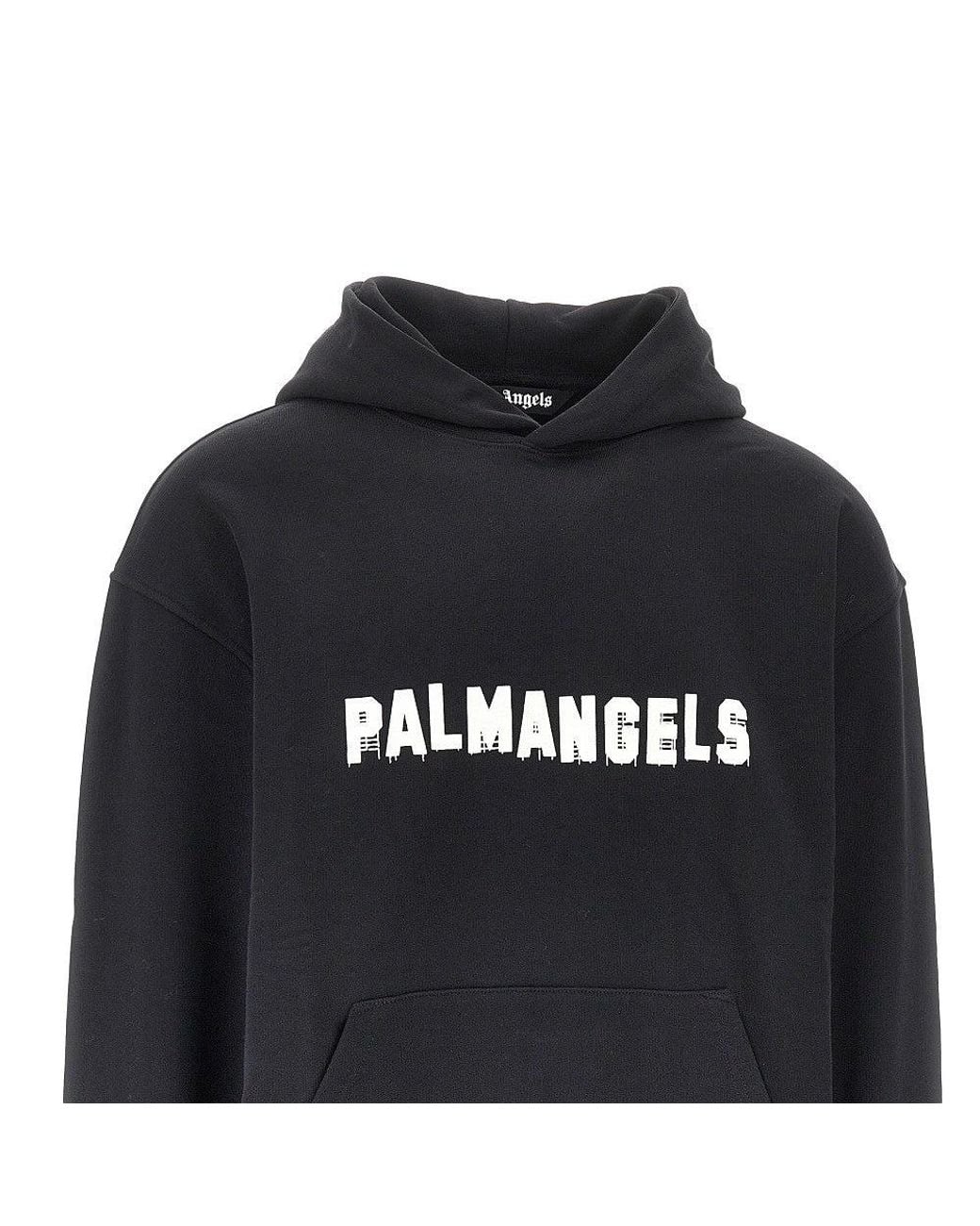 Palm Angels Black 'Palm Hills' Print Hoodie for men