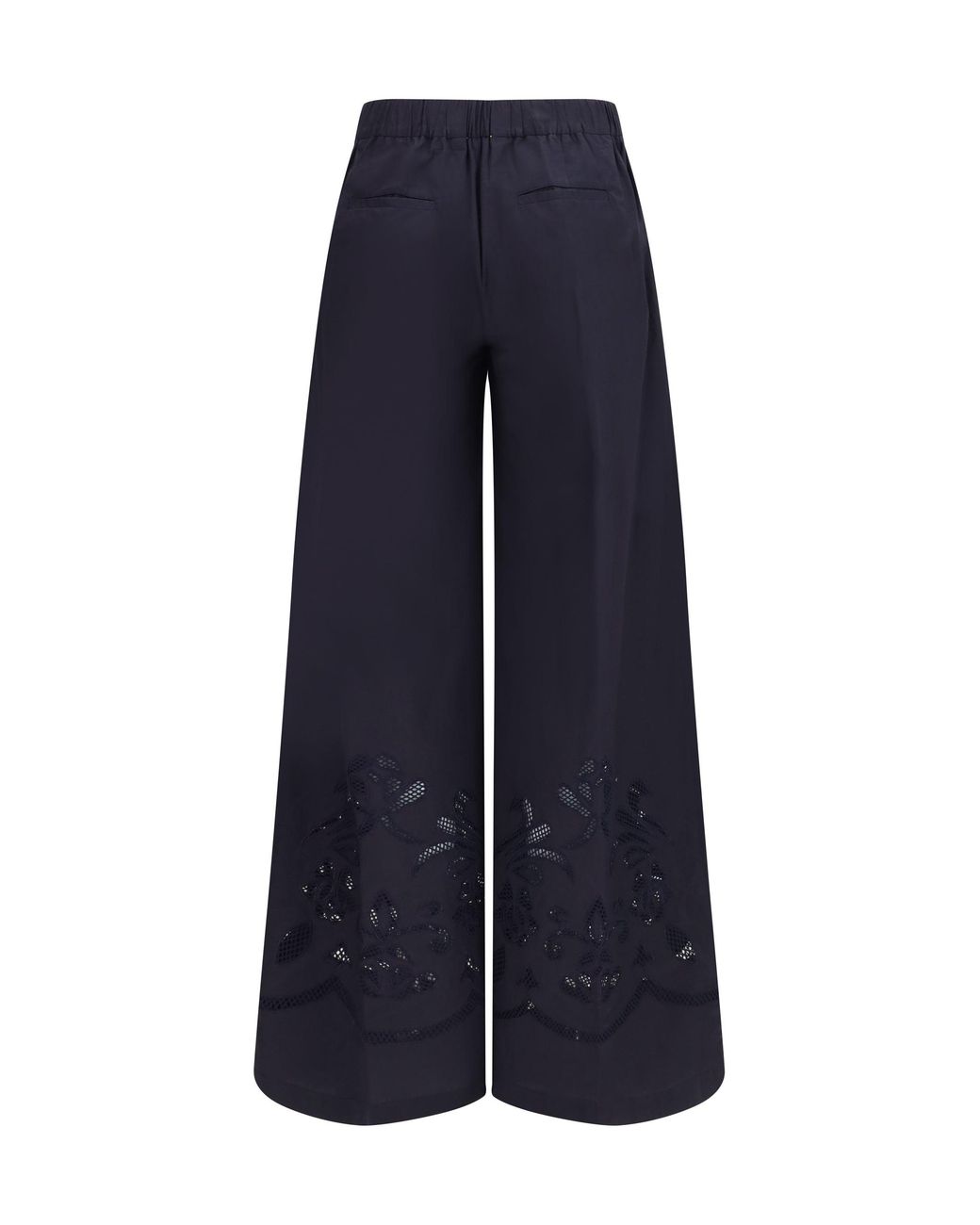 Forte_forte Blue Forte_Forte Embroidered Cotton Pants