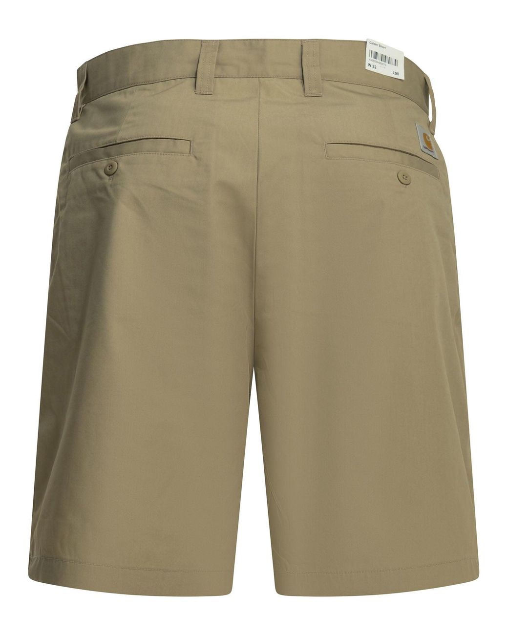 Carhartt Green Calder Five-Pocket Polyester Cotton Shorts for men