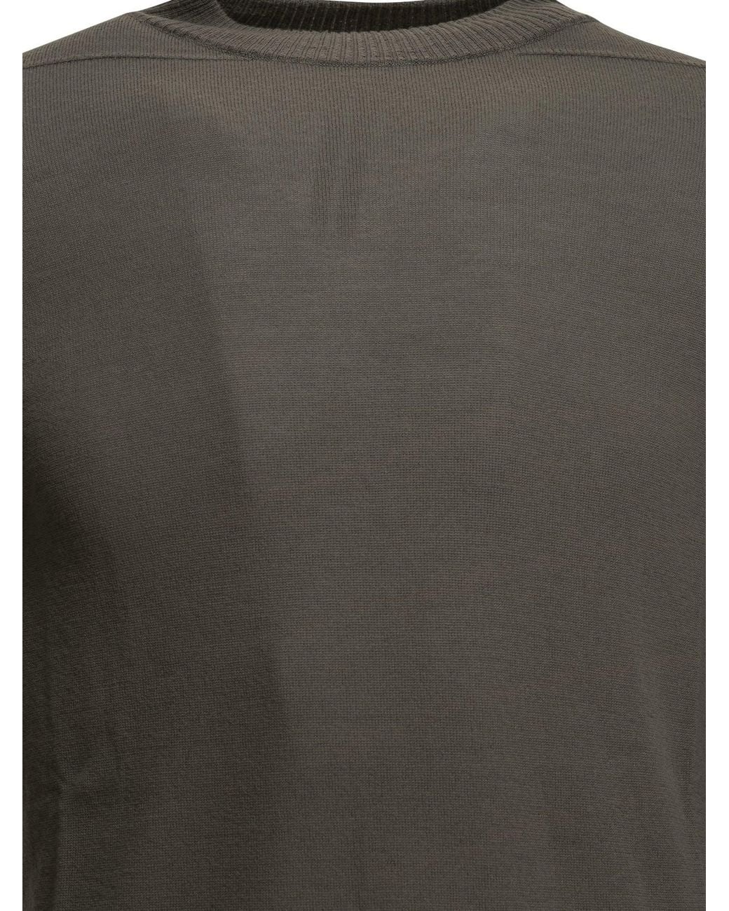Rick Owens Gray "Level" Turtleneck Sweater for men