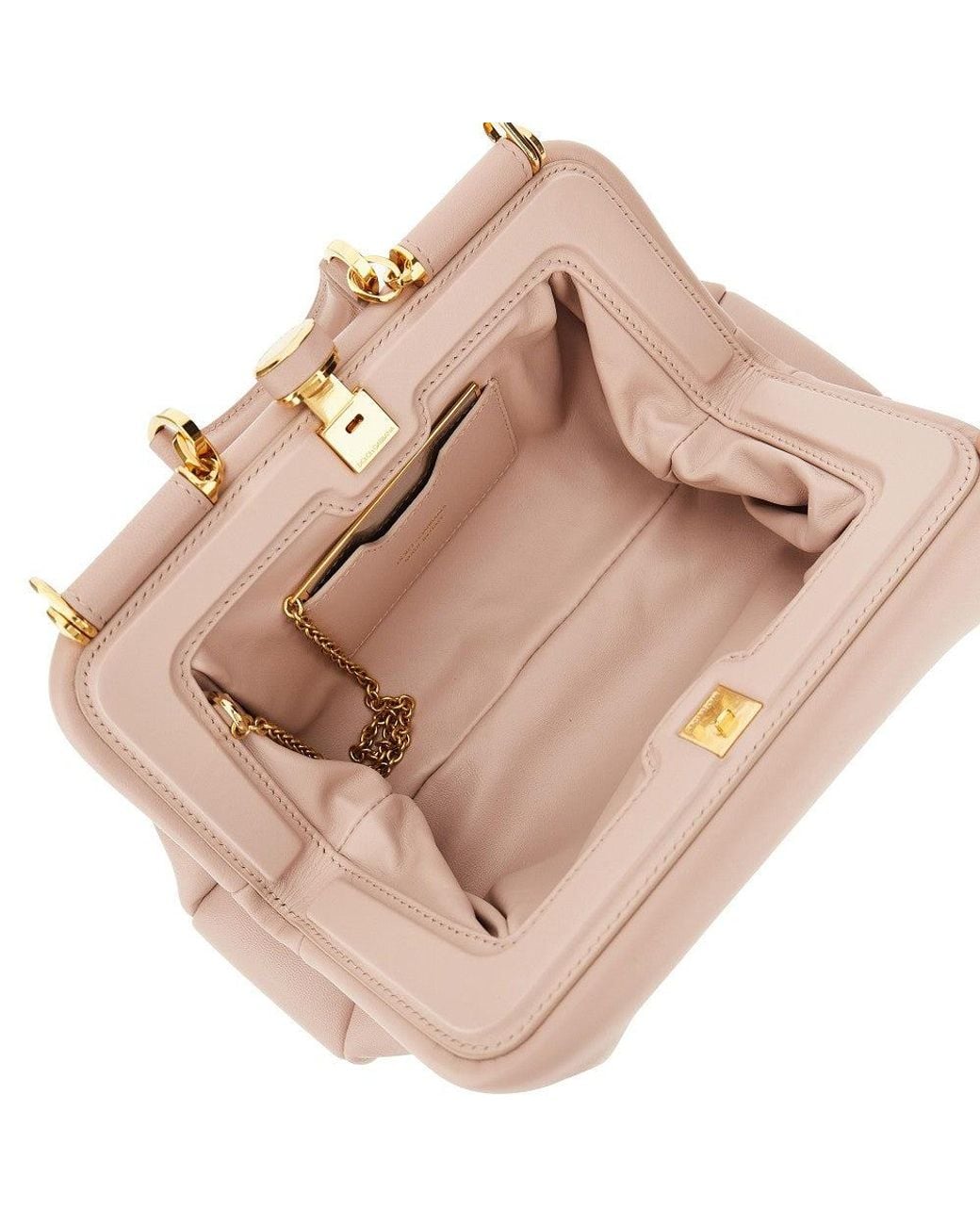 Dolce & Gabbana Pink Dolce&Gabbana Plongé Nappa Leather 'Grandma' Bag