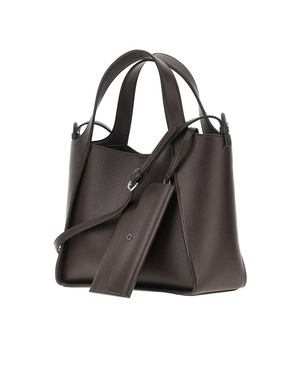 Stella McCartney Black Grained Vegan Leather 'Stella Logo' Bag