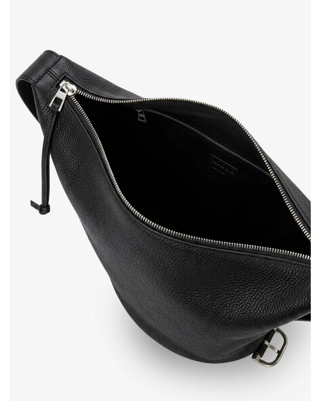 Loewe Black Loop Leather Crossbody Bag for men