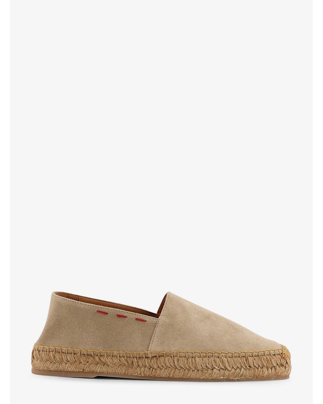 Kiton Natural Suede Espadrilles With Iconic Stitching for men
