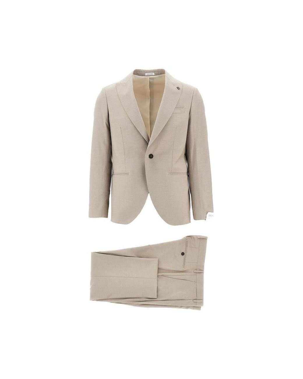 BRERAS Milano Natural 'Biella' Single-Breasted Tailored Suit for men